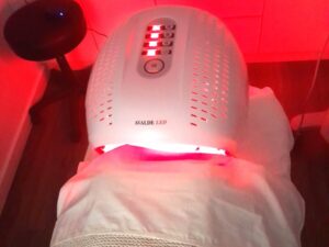 Our LED Facial improves overall skin health, increases collagen & elastin production, reducing fine lines & wrinkles, and treats acne breakouts.